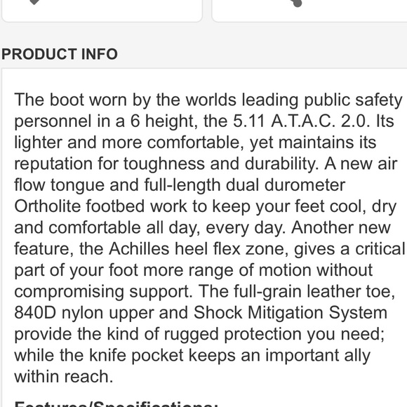 5.11 tactical black leather boots ?
